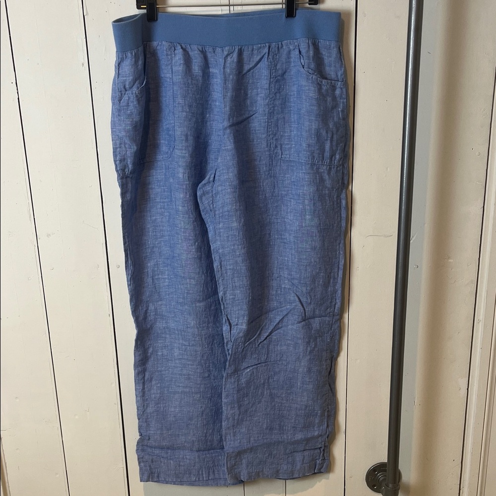 International Concepts women’s Blue Linen Pants size 20W